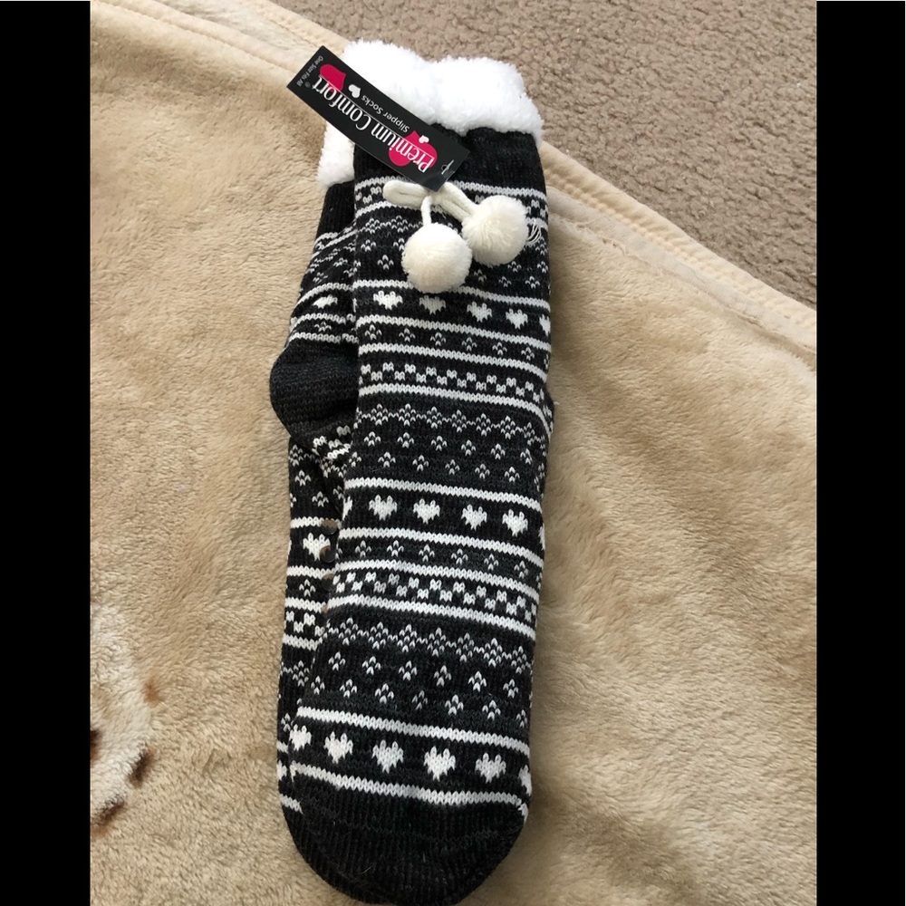 WOMEN’S SLIPPER SOCKS NON SKID SLIP THICK WARM NEW